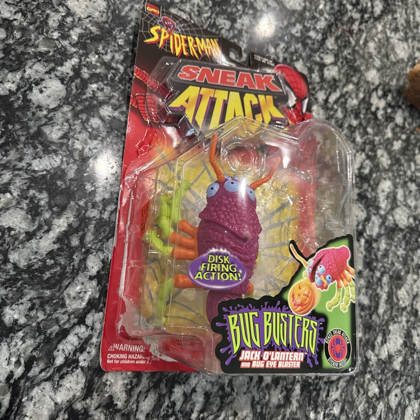 SPIDERMAN Sneak Attack 1998 Jack O’Lantern Bug Busters Action Figure Toy Biz