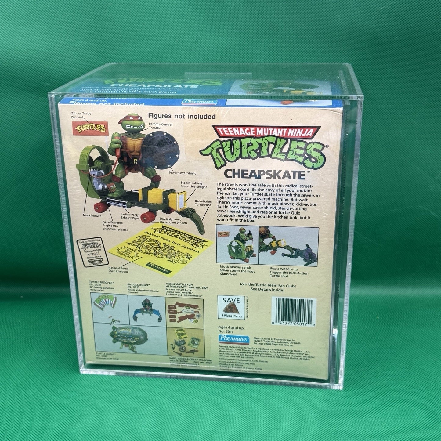 CHEAPSKATE CAS 80+ Graded, Argentina Splinter Bootleg, TMNT