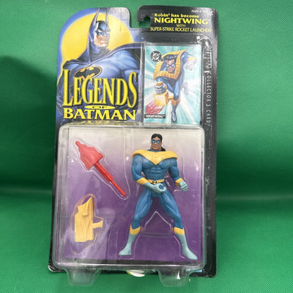 Vintage 1994 Kenner Legends of Batman Nightwing unopened W/ Super Strike Rocket