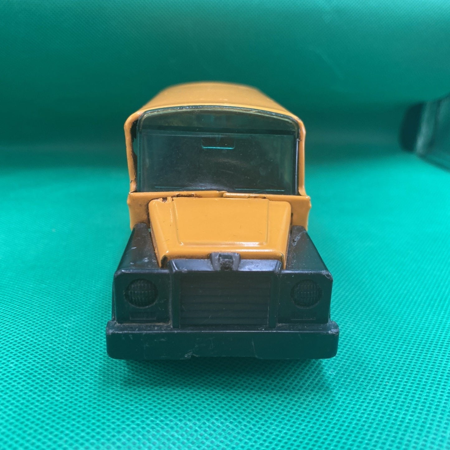 VTG 1980 BUDDYL SCHOOLBUS no Side Doors NEON BLUE WINDOWS - Paint Worn