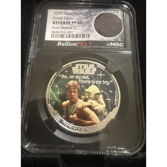 Bullion Plus Film Series 3 - Star Wars - Force Trials - 1oz Silver/Jedi Robe Cut