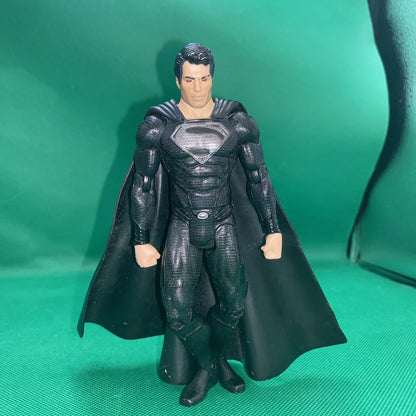 Man of Steel Movie Masters SUPERMAN 6" Black Suit Figure 1/12 JUSTICE LEAGUE