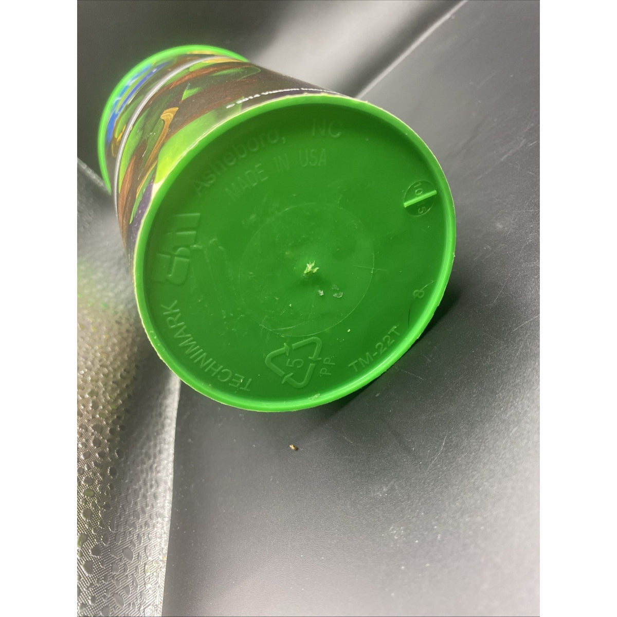 Unique TMNT Party Plastic Cup Green Rim Leonardo & Raphael TM-22T