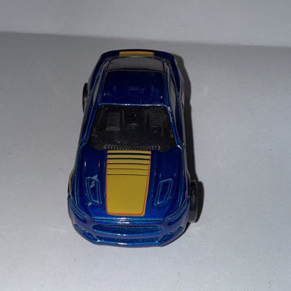 Hot Wheels Ford Mustang GT Diecast Blue & Yellow Car (2015)