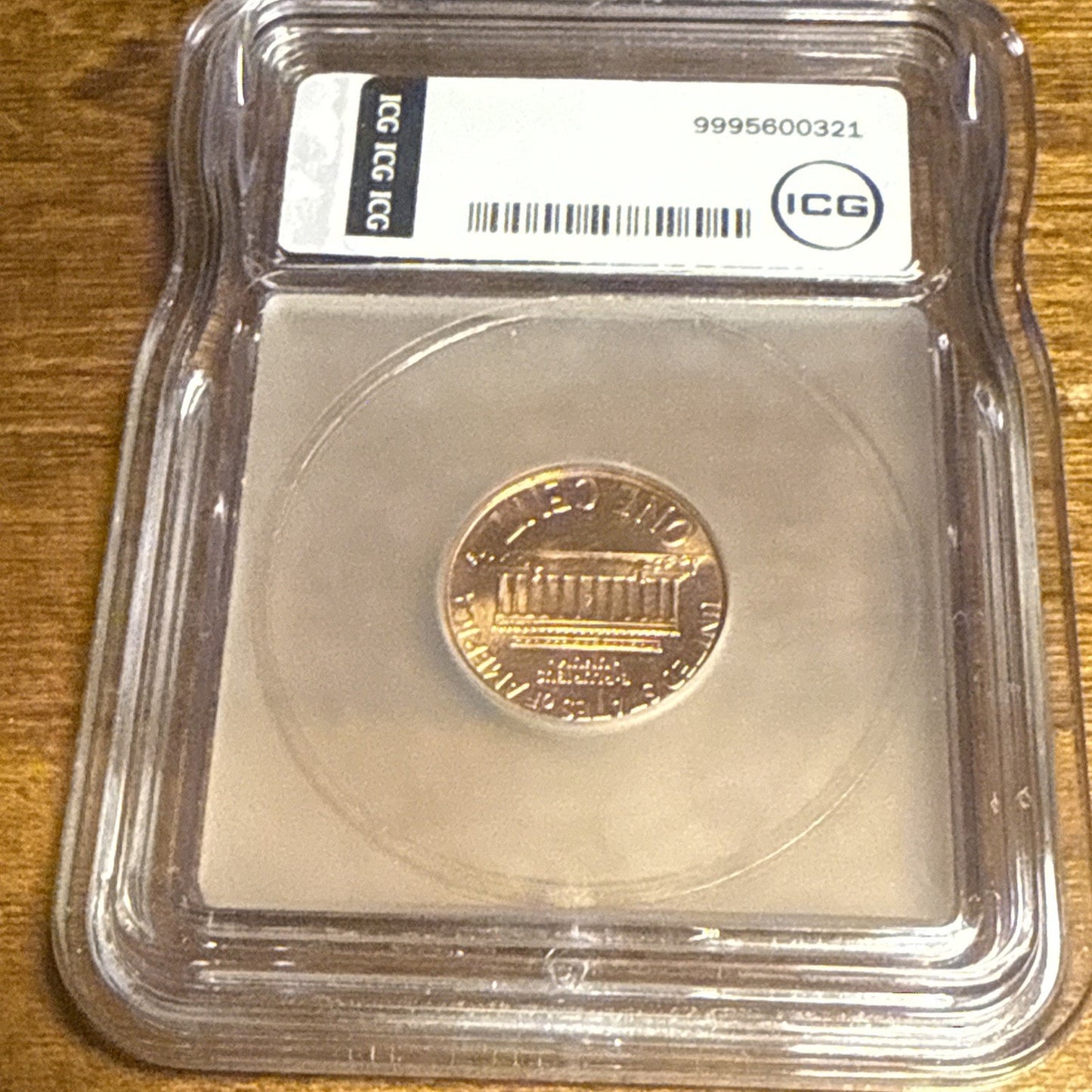1998 ICG MS 69 RD Lincoln Cent MACKENZIE DICKEY SIGNED