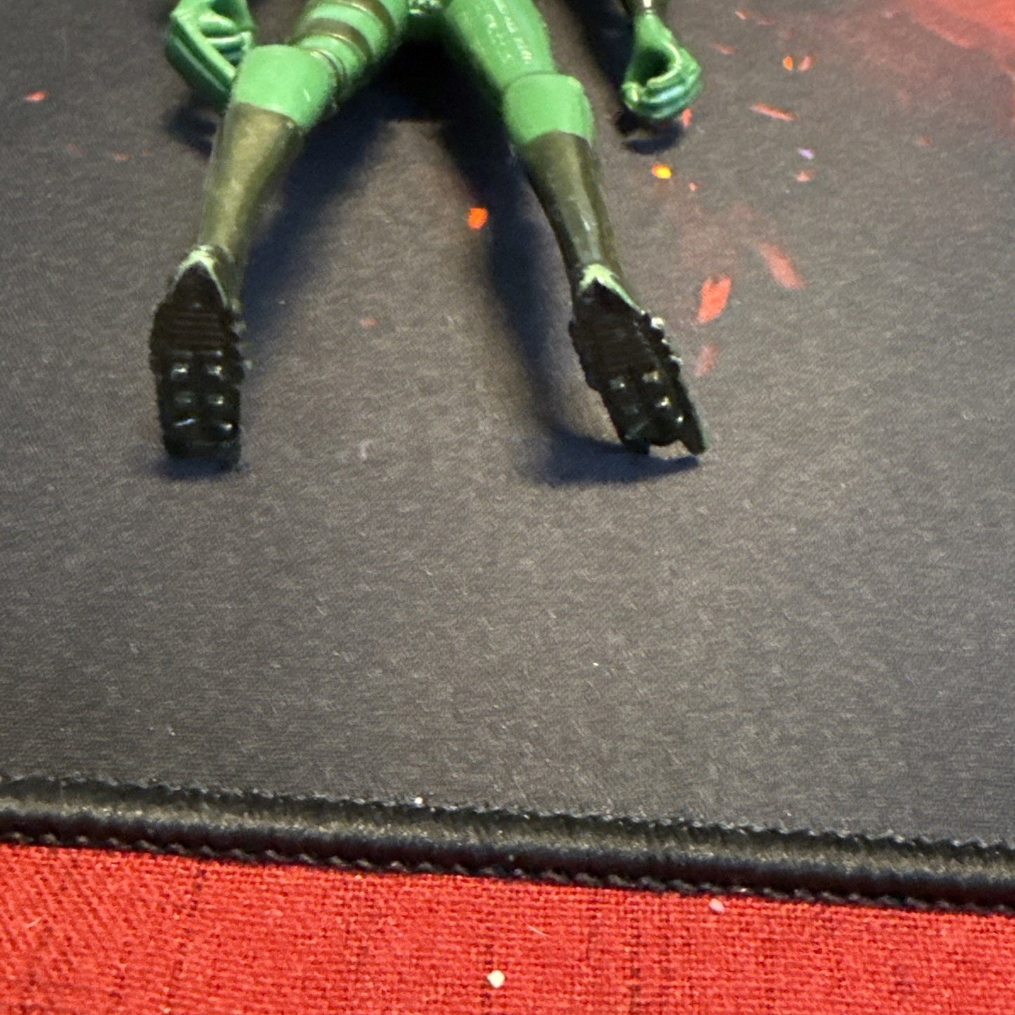 1998 DC Comics Green Batman 5" Figure w/ attached cloth CAPE !!!