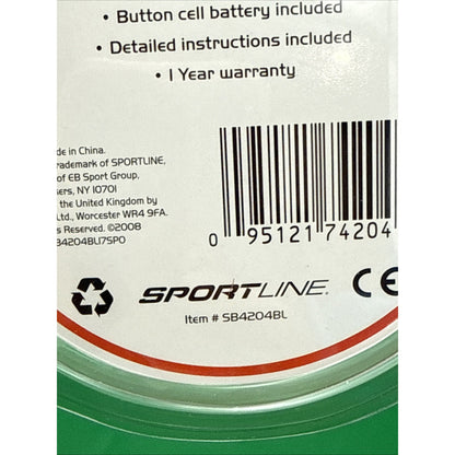 Sportline Calorie Counting Pedometer Model SB4204BL New In Package