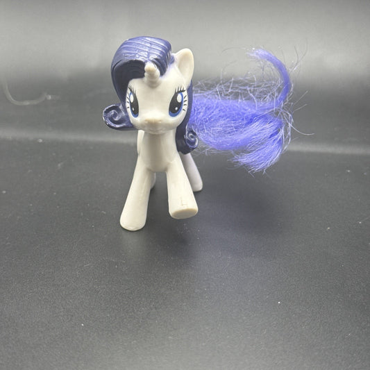 MY LITTLE PONY RARITY WHITE & PURPLE 3” ACTION FIGURE PLASTIC TOY