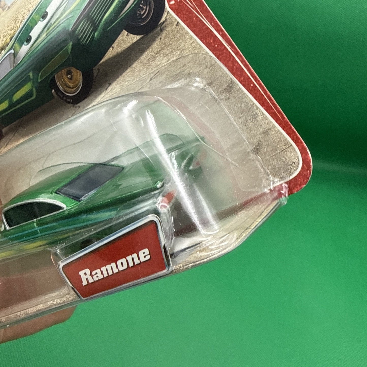 DISNEY PIXAR CARS DESERT BACK GREEN RAMONE 2005 Mattel