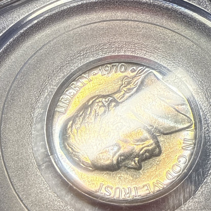 1970 S 5C Jefferson Nickel PCGS PR64 Light Toner