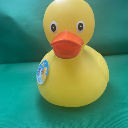 Jumbo Toysmith Yellow Rubber Duck Toy 8.5” x 9” x 6” Bath time Toy Giant Ducky