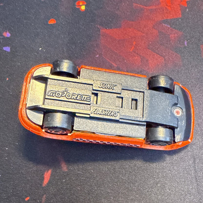 Vintage Sonic Flashers Majorette Pace Car Rare Orange Car Toy
