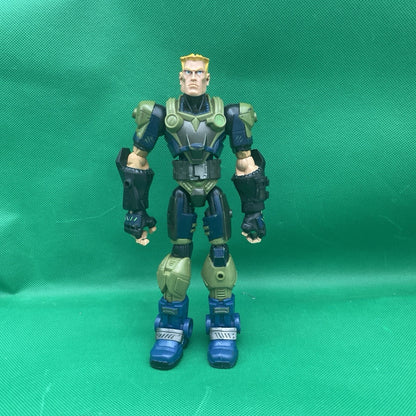 GI Joe Sigma 6 Strike Duke Action Figure Toy Hasbro Green Blue 8.5" 2006