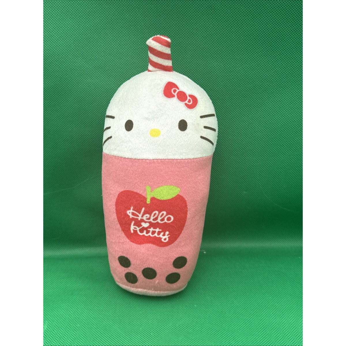 Hello Kitty & Friends 9” Apple Boba Tea Plush 2024 Fiesta Toys Sanrio NT