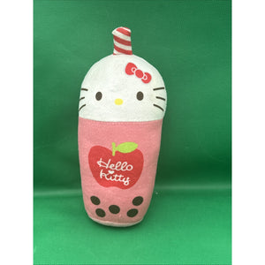 Hello Kitty & Friends 9” Apple Boba Tea Plush 2024 Fiesta Toys Sanrio NT