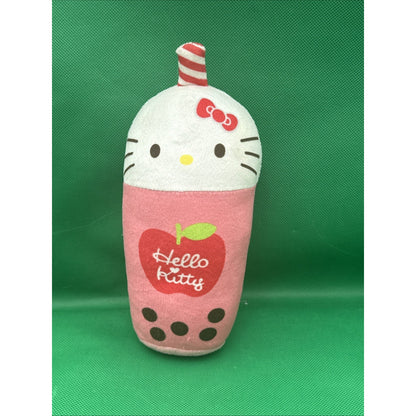 Hello Kitty & Friends 9” Apple Boba Tea Plush 2024 Fiesta Toys Sanrio NT