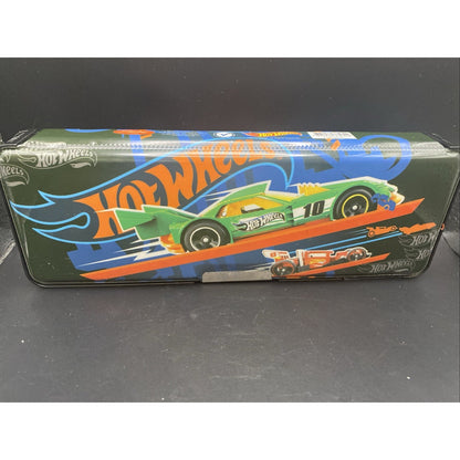 Mattel Hot Wheels pencil case & 2 pencils, very nice