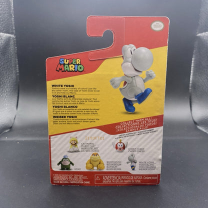 NEW Jakks Pacific 41145 World of Nintendo 2.5" Mario WHITE YOSHI Mini-Figure