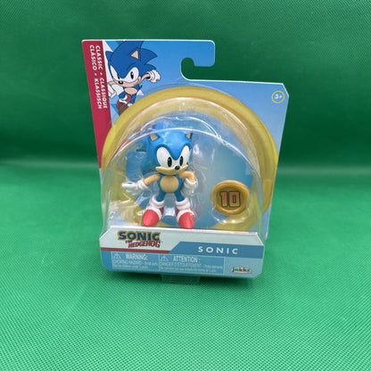 jakks pacific sonic the hedgehog 2.5" action figure with gold coin