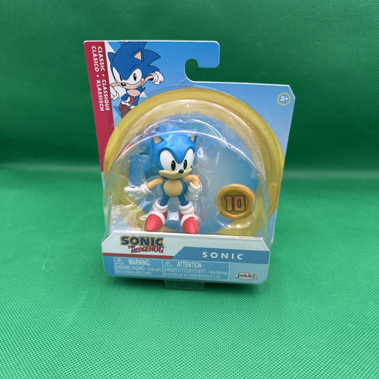 jakks pacific sonic the hedgehog 2.5" action figure with gold coin