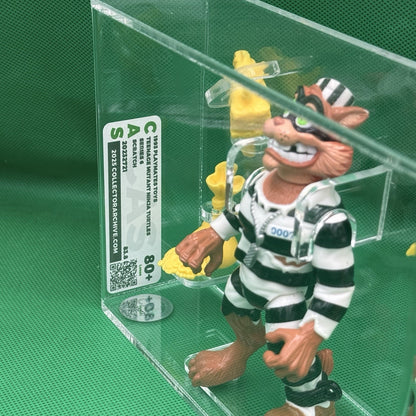 CAS 80+ 83.8 SCRATCH THE CAT 1993 TMNT Teenage Mutant Ninja Turtles Grail