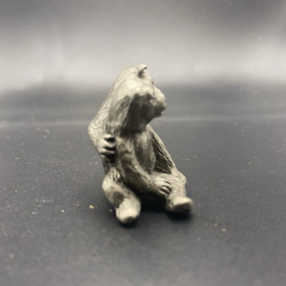Vintage HUDSON PEWTER PAIR OF BEARS1981 collectible