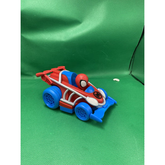Spidey and His Amazing Friends Webbed Wheelies Pull Back Car Marvel Spider-Man