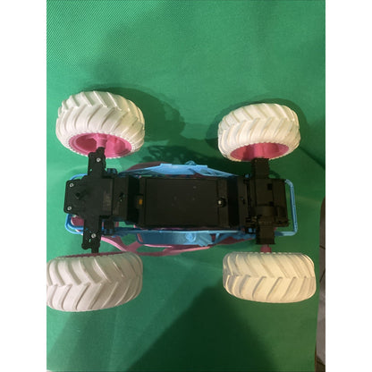 Monster Jam Sparkle Smash RC Truck w/ Remote Controller Pink White Purple Blue
