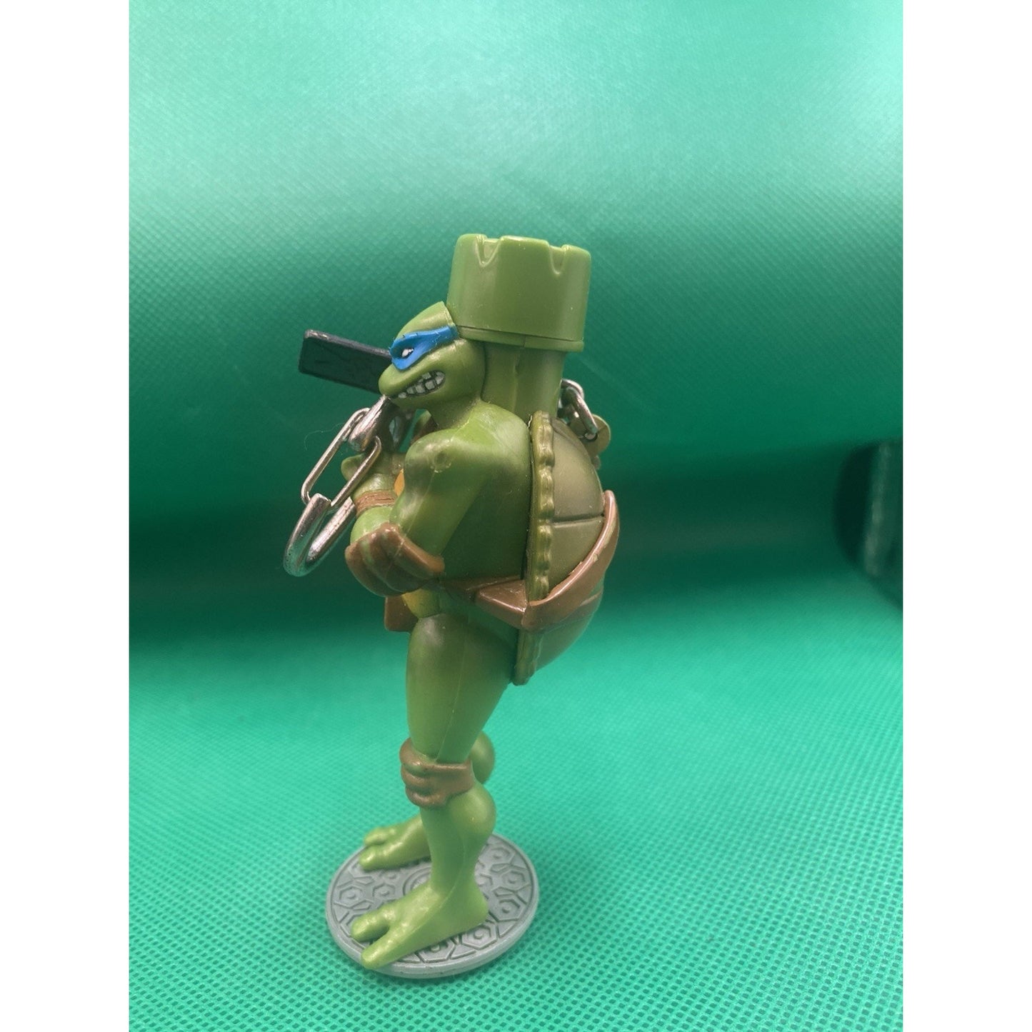 Vintage Teenage Mutant Ninja Turtles Leonardo Keychain Flashlight TMNT 2003