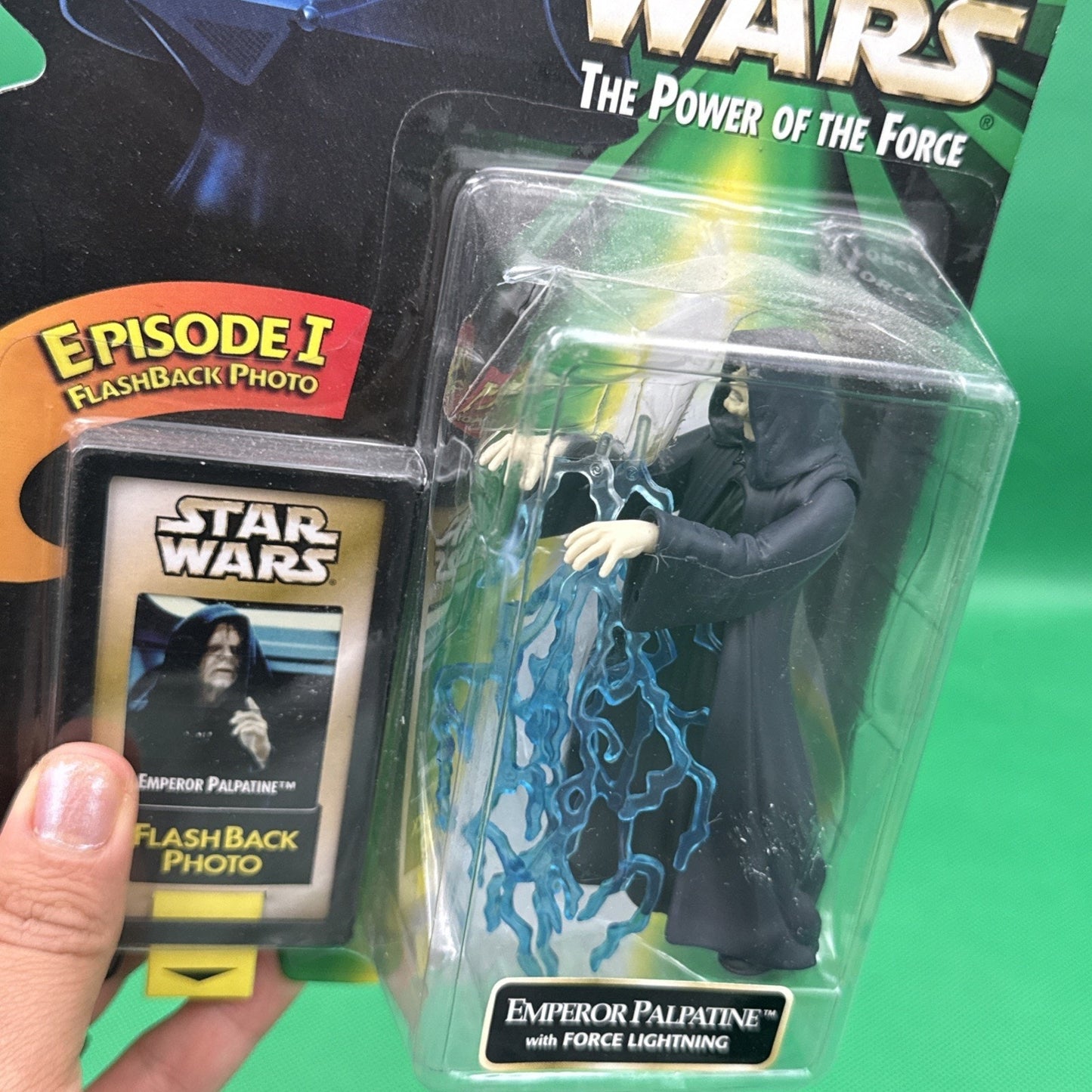 Star Wars The Power Of The Force Emperor Palpatine w/Force Lightning Figure