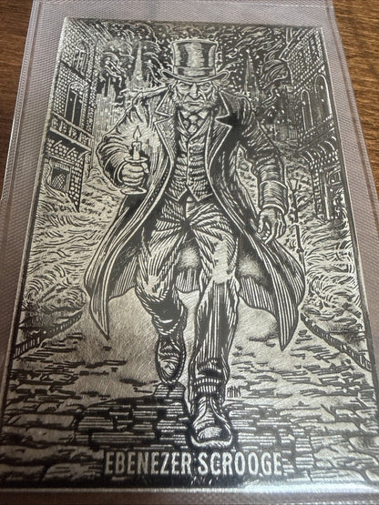 1/2 oz .999 Silver Black Hand Bullion Scrooge Art Bar, Nocturnal Noel - toyscardscomics