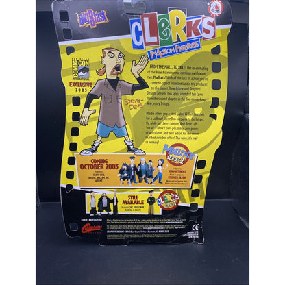 CLERKS INACTION FIGURES STEVE-DAVE AUTOGRAPHED COMIC-CON EXCLUSIVE 2003