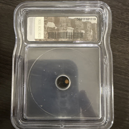 1336 - 1646 ICG Genuine India Vijayanagara “Worlds Smallest Gold Coin” Bele - toyscardscomics