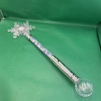 ICE PRINCESS COLOR CHANGING SNOWFLAKE WAND 3-MODES 21” FLASHING/BLINKING