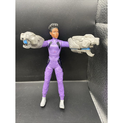 Marvel Hasbro 2022 Purple Female Action Figure Gray Arm Blasters Blast Gear 12"