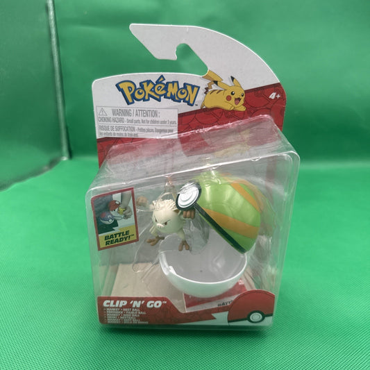Jazwares Pokemon: Clip 'N' Go - Mankey and Nest Ball, New, Free Ship