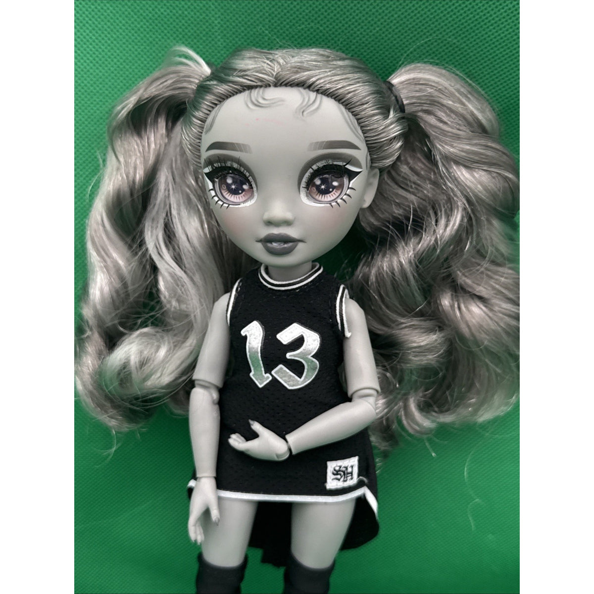 Rainbow High Nicole Steel Grayscale Fashion Shadow High Doll Athletic Attire