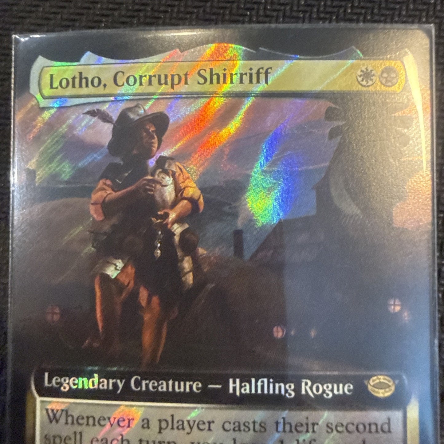 Wizards of the Coast Lotho, Corrupt Shirriff Extended Art Foil Rare LOTR 0781