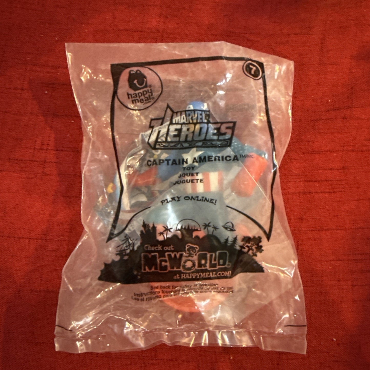 Marvel Captain America Happy Meal Toy McDonald's 2010 Marvel Heroes