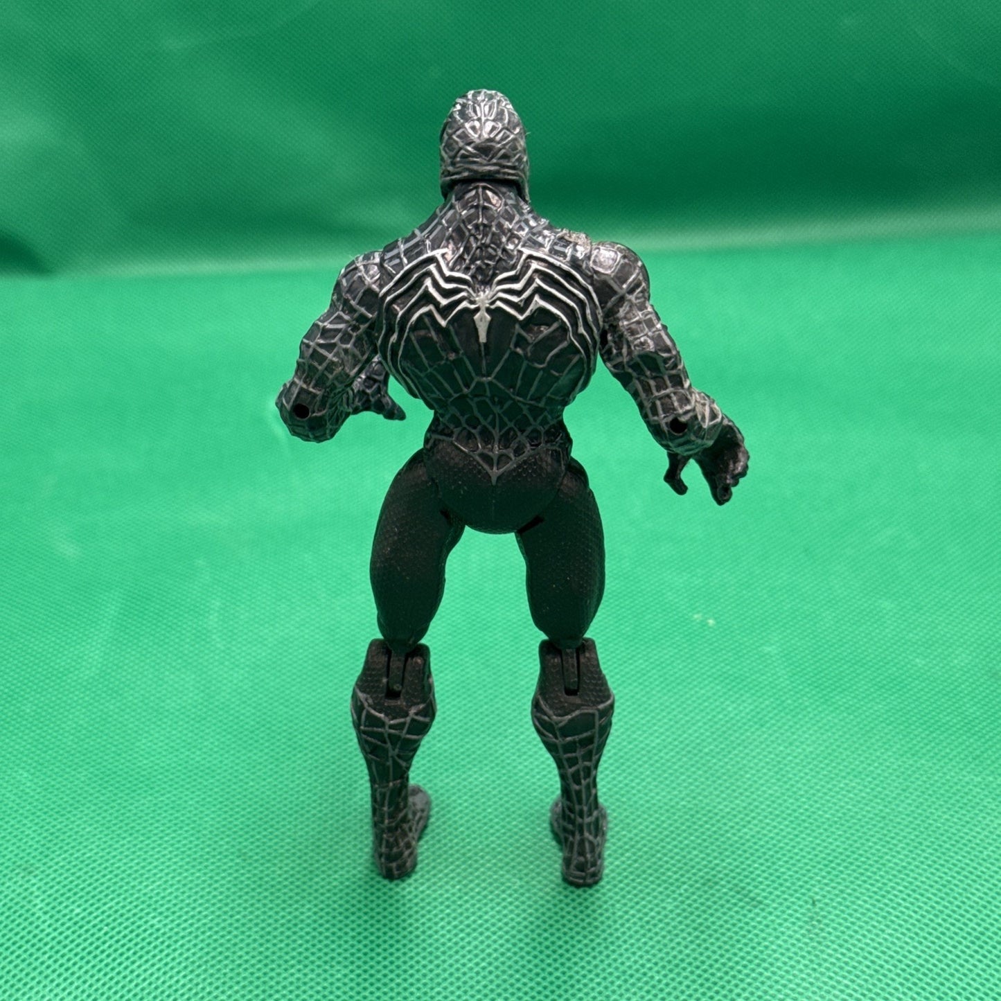 2007 Marvel Spider-Man 3 - Venom - Black Grey Silver Action Figure Loose