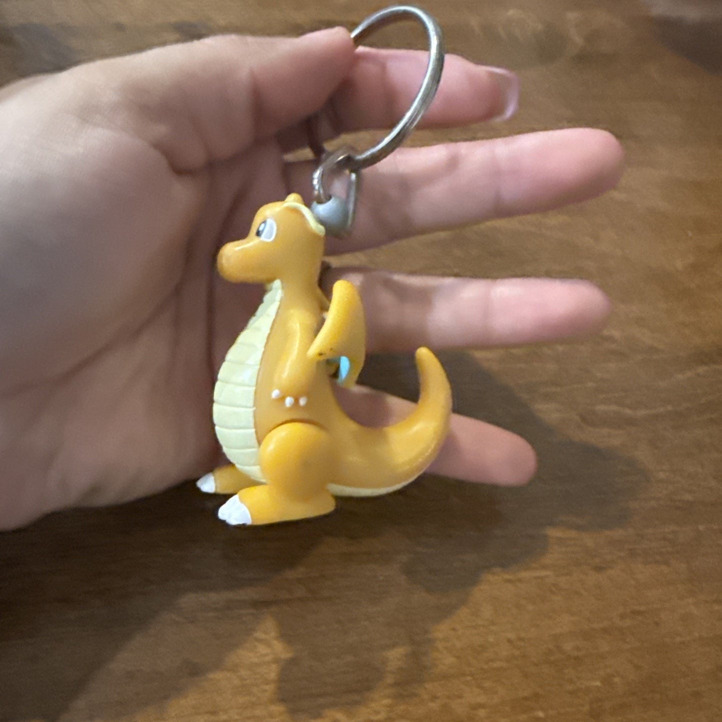 Vntg 1999 Dragonite Keychain Burger King Pokemon Zipper Pull Figure Kids Meal
