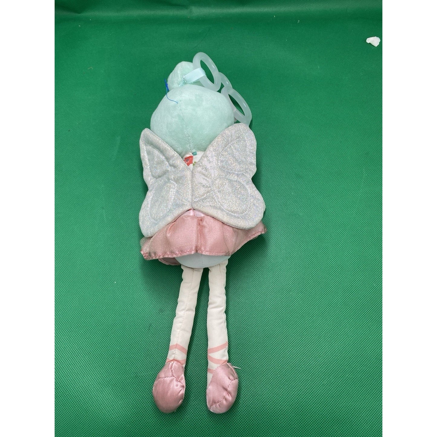 go! by Melissa & Doug Cloth Fairy Rattle Doll Floral Dress Pink Tutu Wings