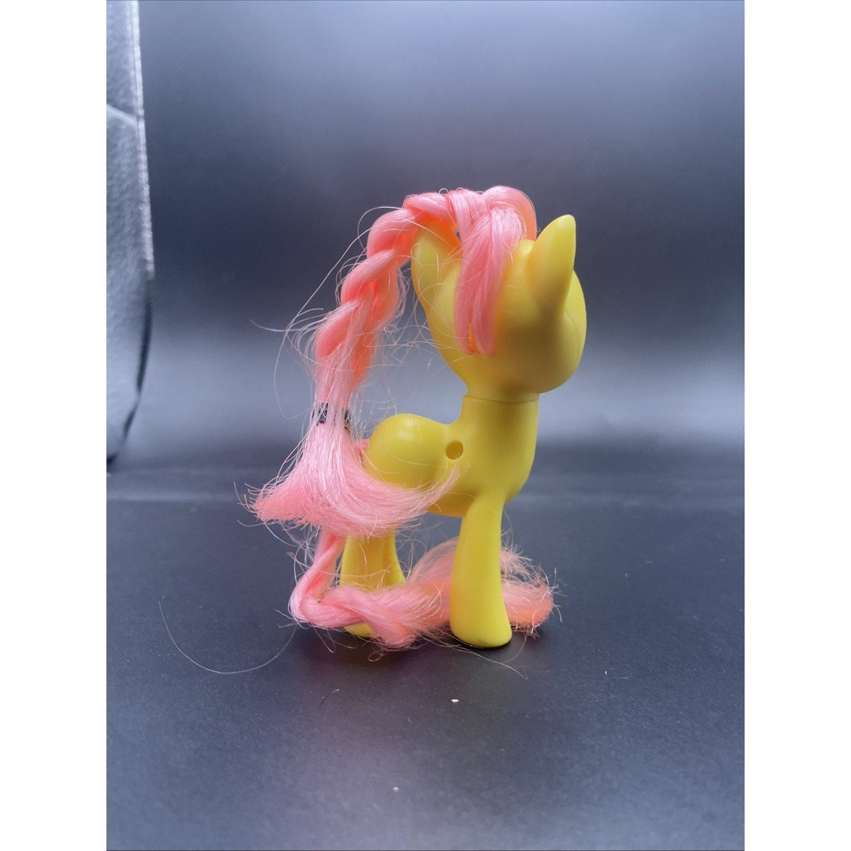 My Little Pony Fluttershy Figure Yellow Pony Pink Hair ~3” Toy