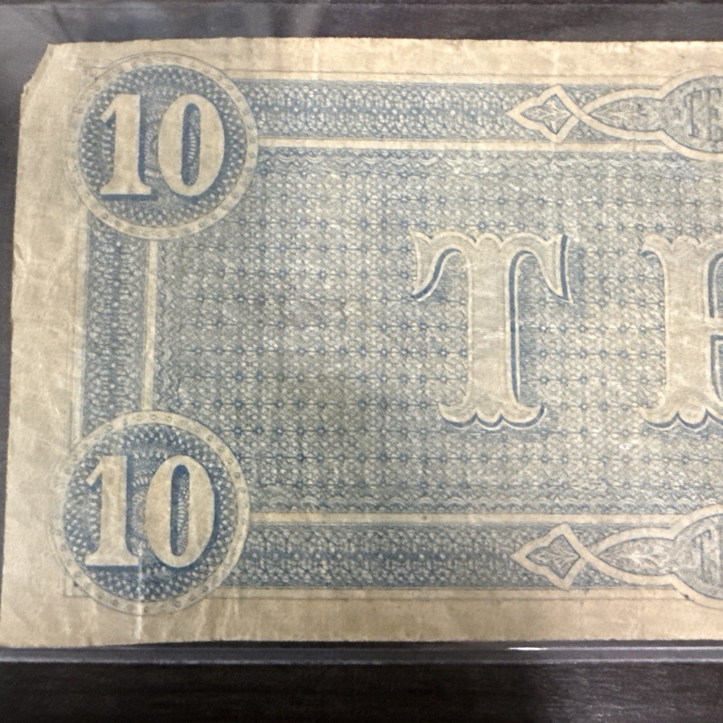 1864 Confederate States of America - $10 Ten Dollars Civil War Note ~ Richmond - toyscardscomics