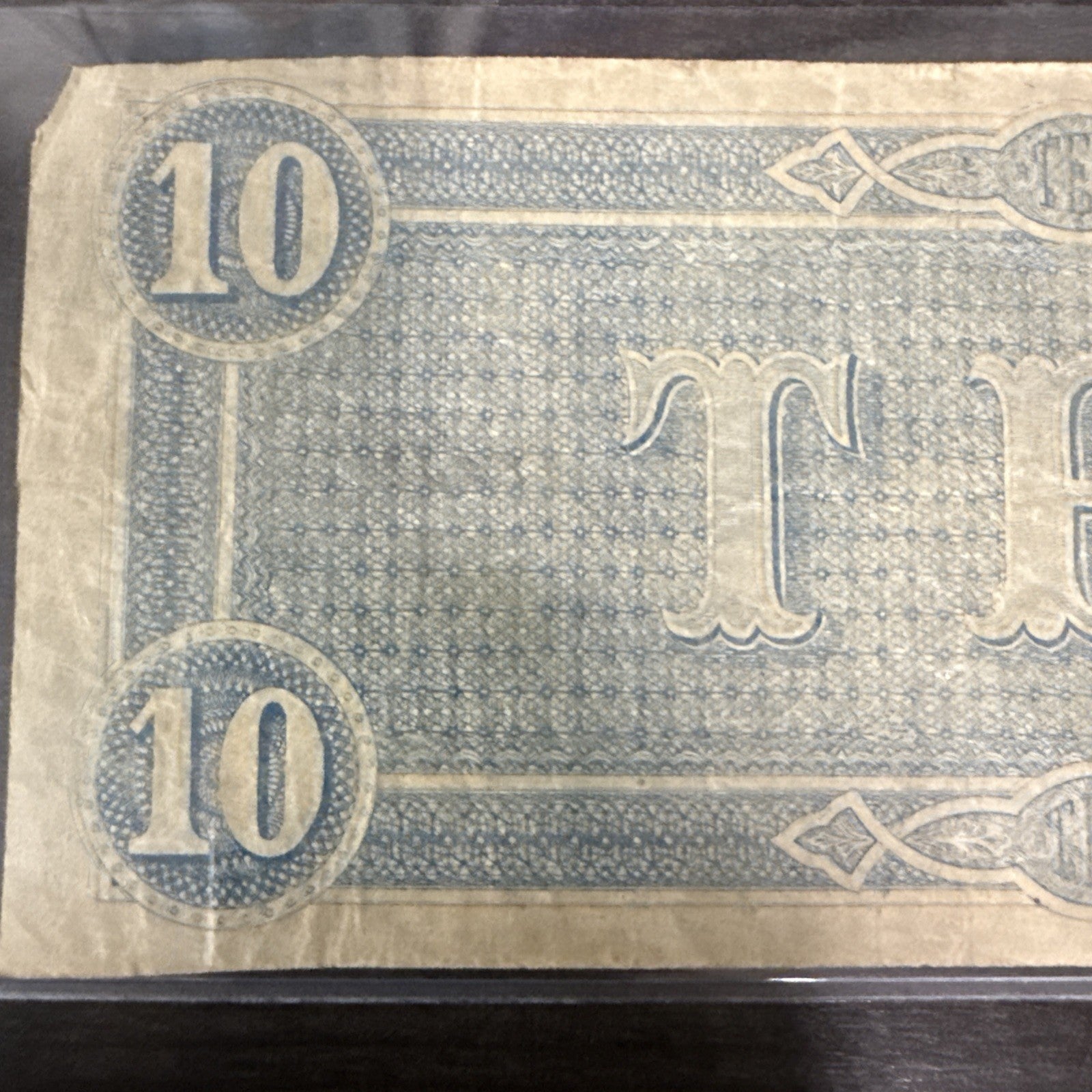 1864 Confederate States of America - $10 Ten Dollars Civil War Note ~ Richmond - toyscardscomics