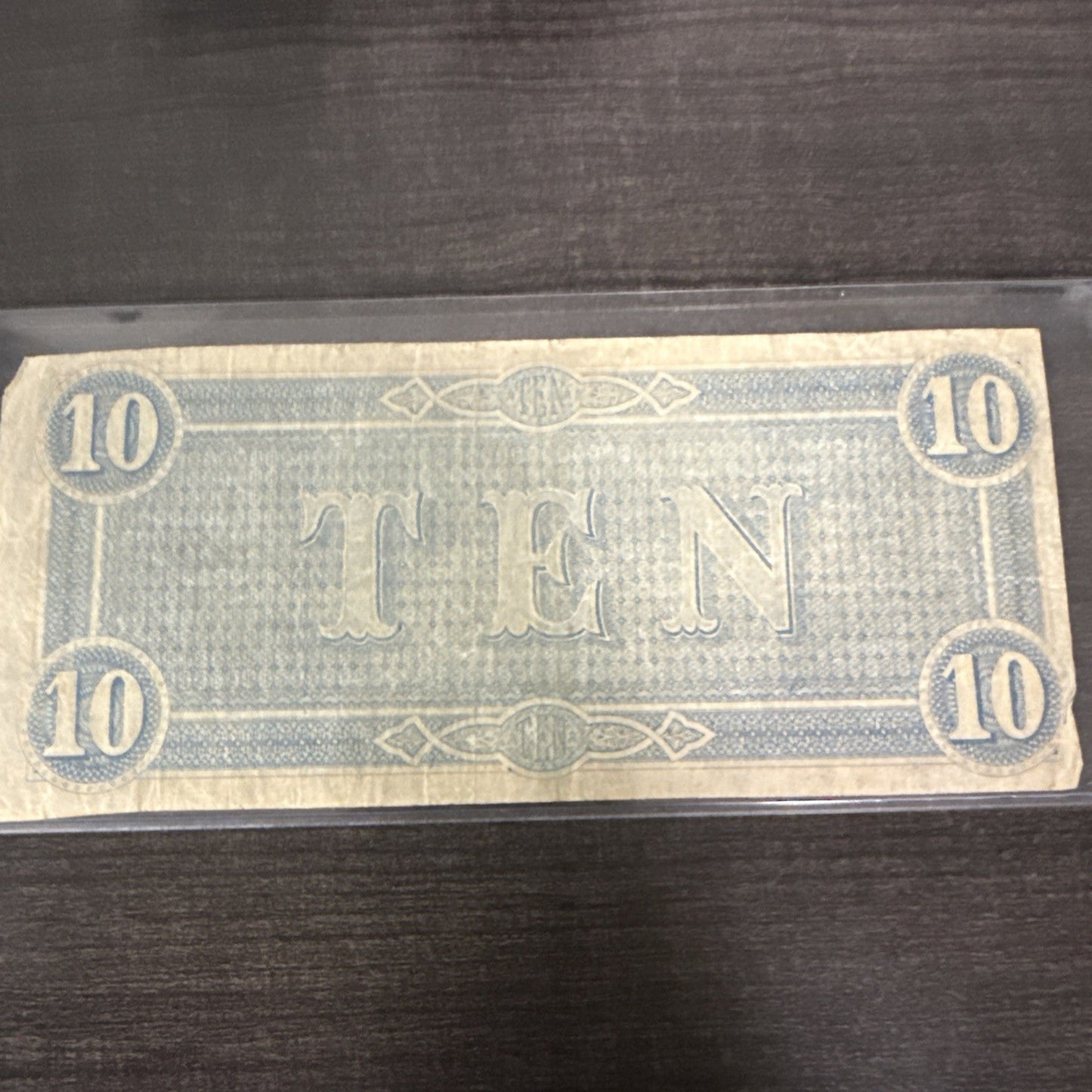 1864 Confederate States of America - $10 Ten Dollars Civil War Note ~ Richmond - toyscardscomics