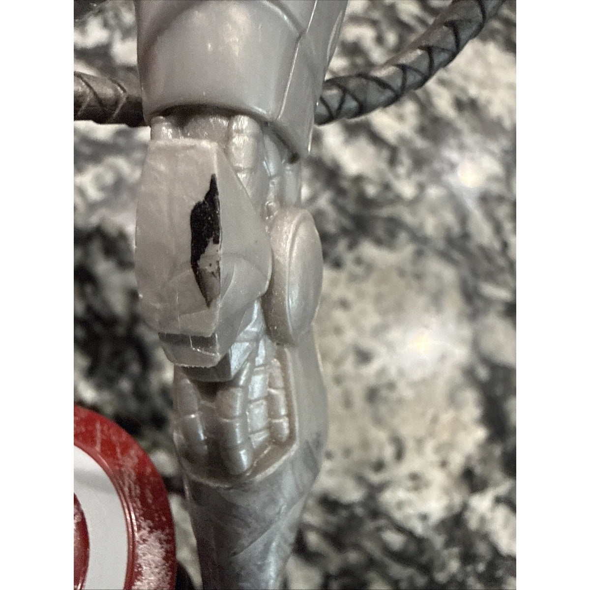 Hasbro Marvel Playmation Ultron Figure Display Base Plastic Gray Red Black 7in