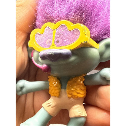 Trolls World Tour Party Branch McDonald's Happy Meal Toy Figure Glasses 2020