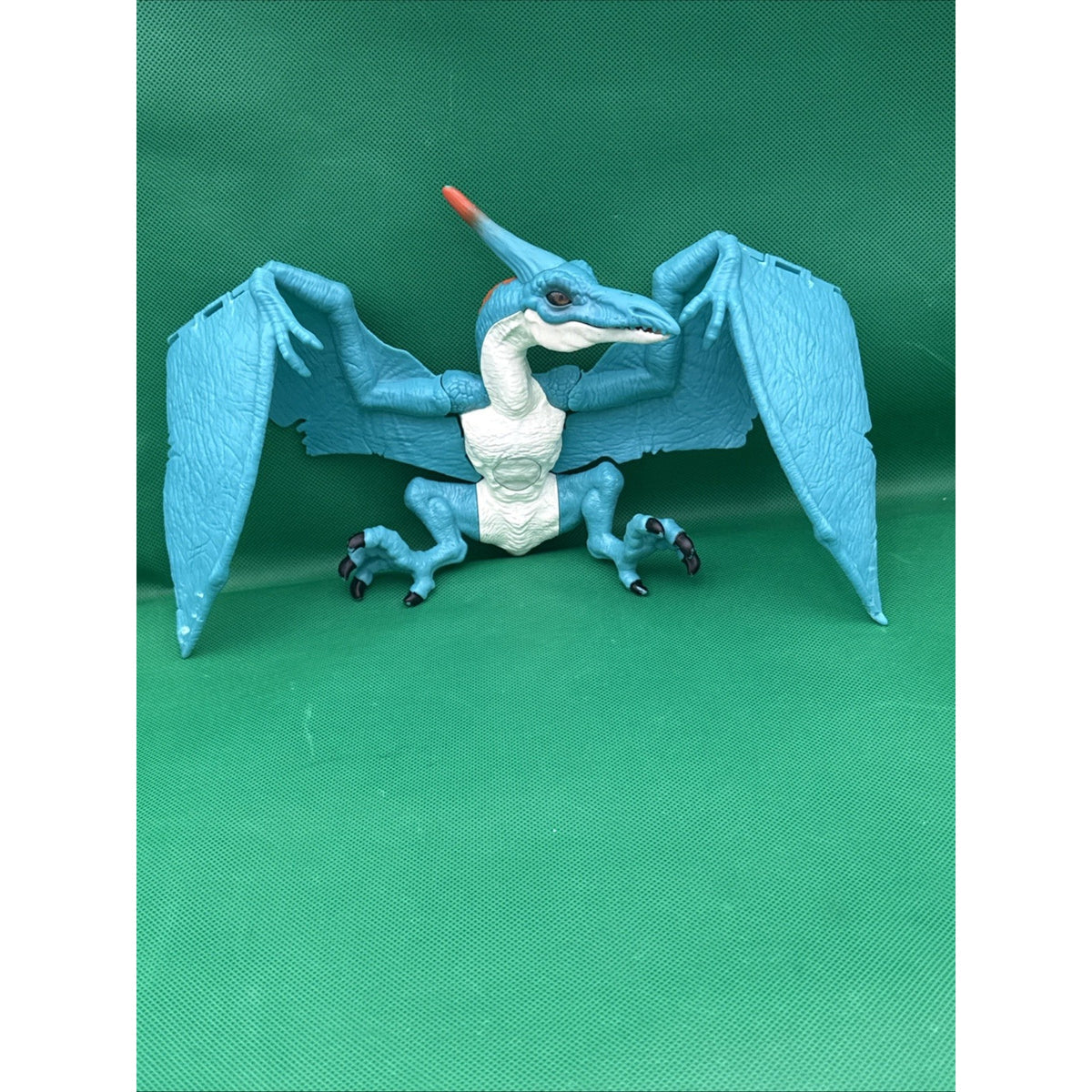 Blue & White Pteranodon Pterosaur Winged Flying Dinosaur Toy Figure