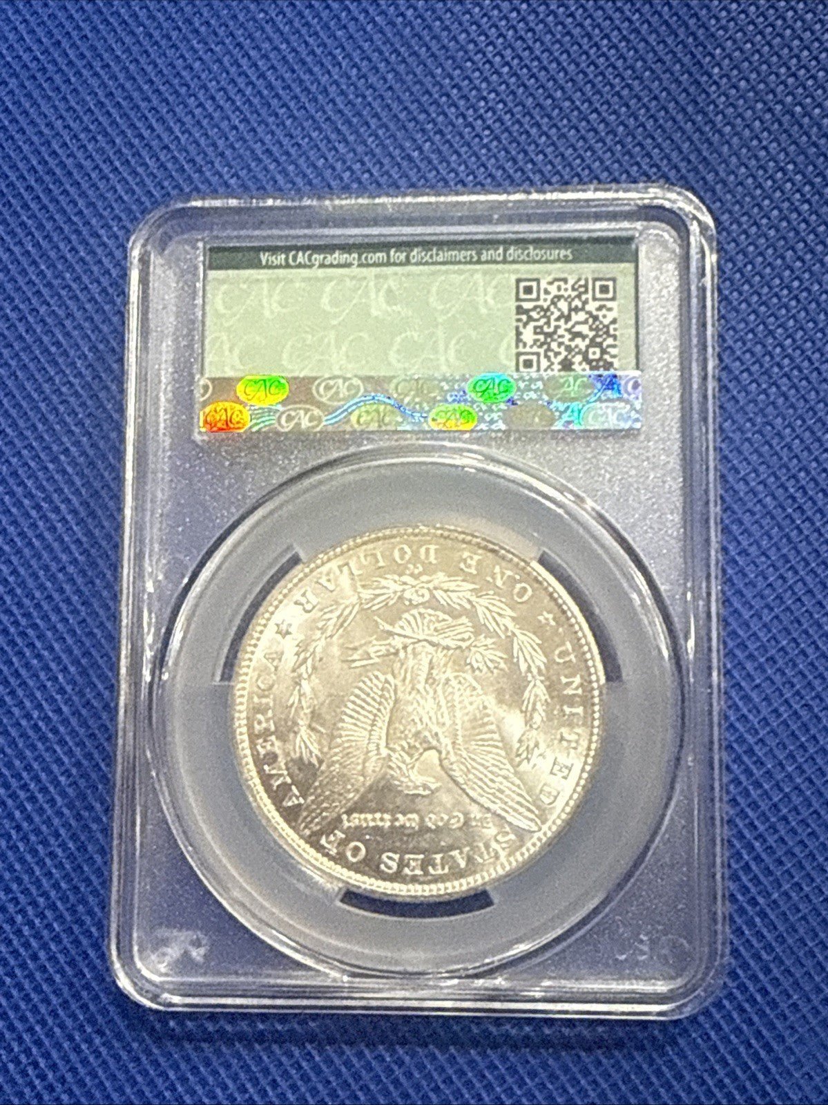 1883 CC Morgan Silver Dollar $1 CAC Grading MS63 - toyscardscomics